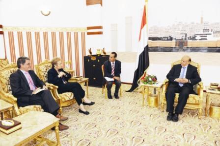 رئيس الجمهورية لدى استقباله وزيرة العدل الألمانية السابقة أمس